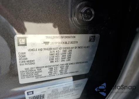 2020 GMC Sierra K1500 Sle from USA, damaged, VIN 1GTP9BEK8LZ182279